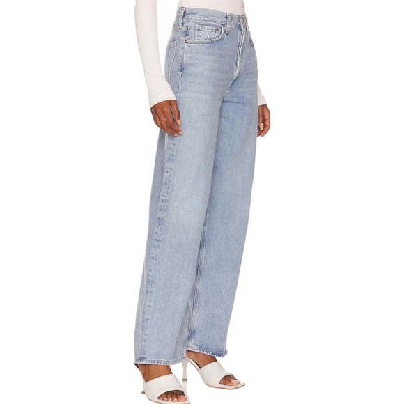 AGOLDE Low Rise Baggy Jeans in Void Size 30 - Picture 4 of 10